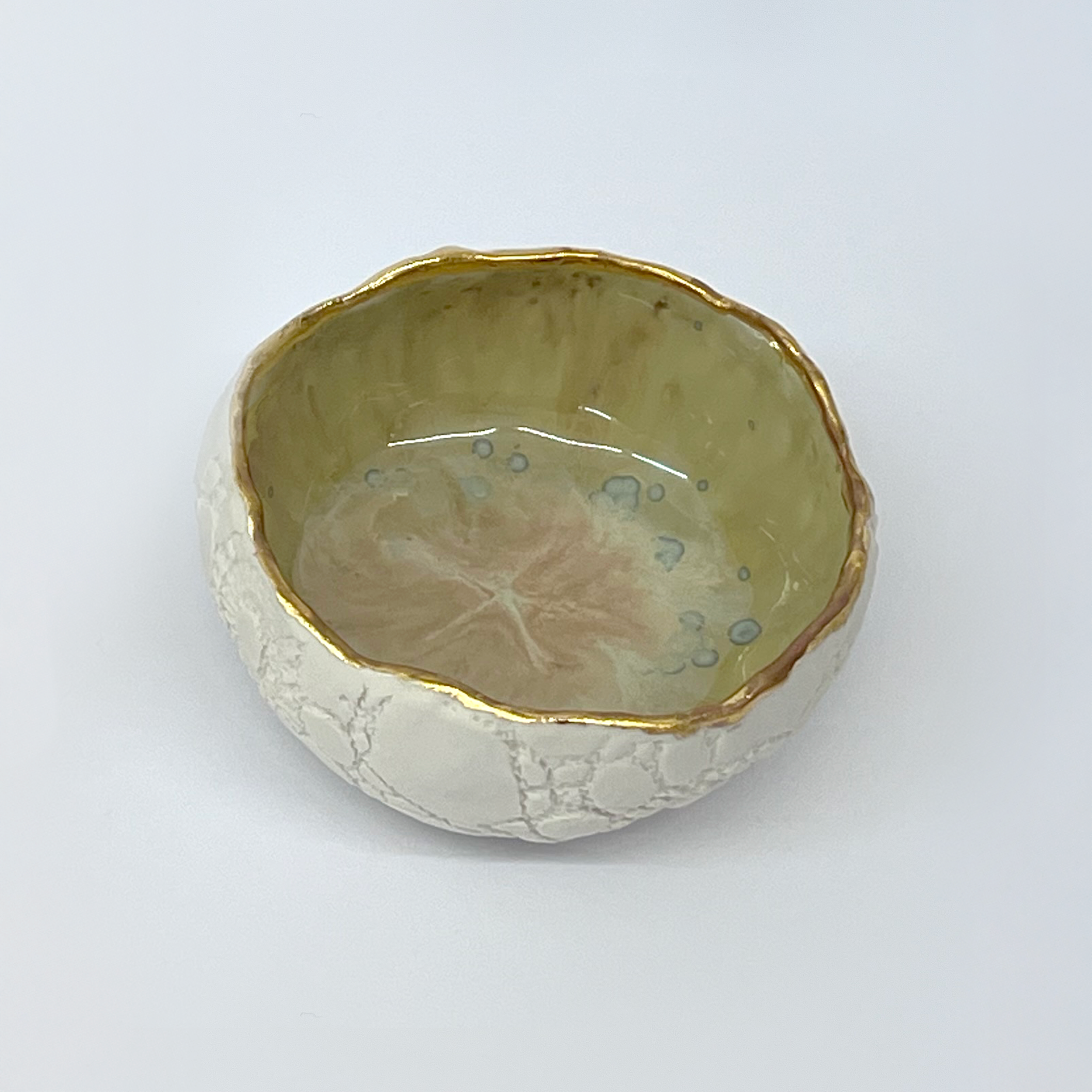 Schale mit Goldenen Rand - Green