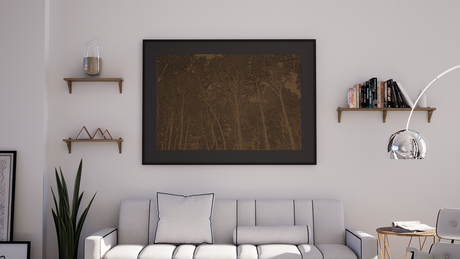Sunlight Embossed-GOLD Framed 4 Black Mat.png