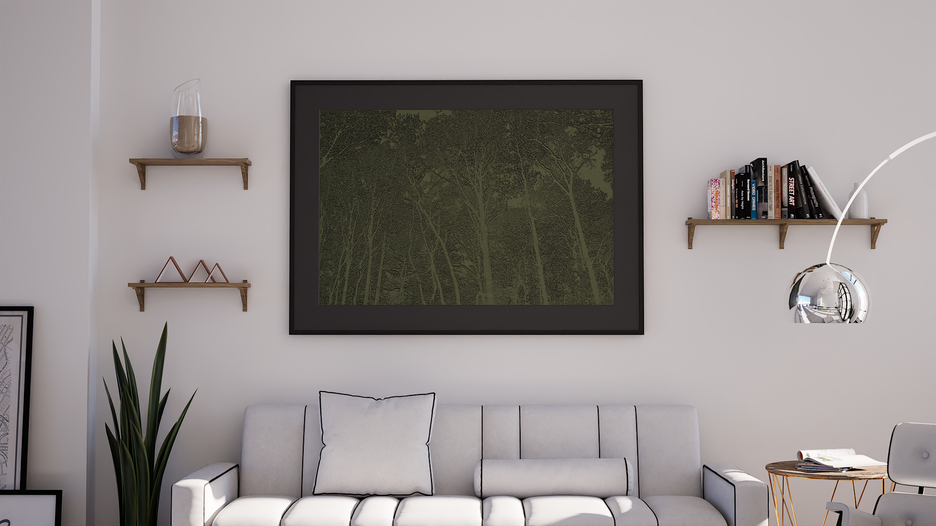 Sunlight Embossed-OLIVE Framed 4 Black Mat.png