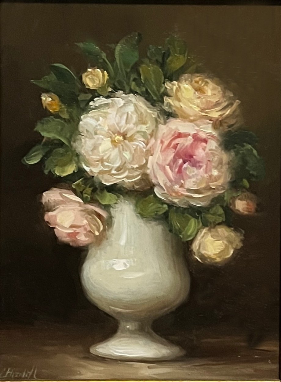 September Roses in Footed Vesssel PRINT .jpg