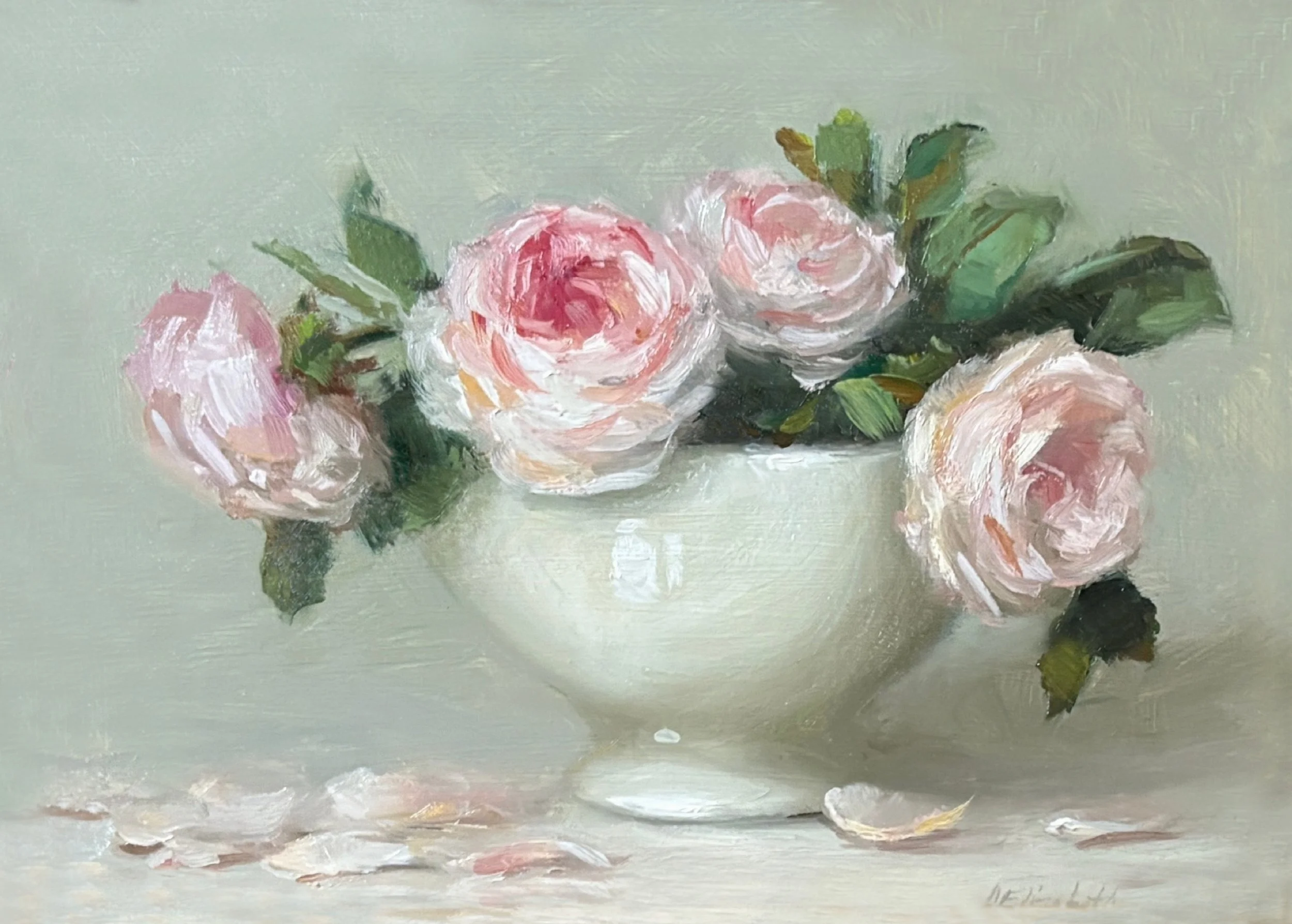 Eglantine Roses in Ironstone, Fine Art Print 8"x10"