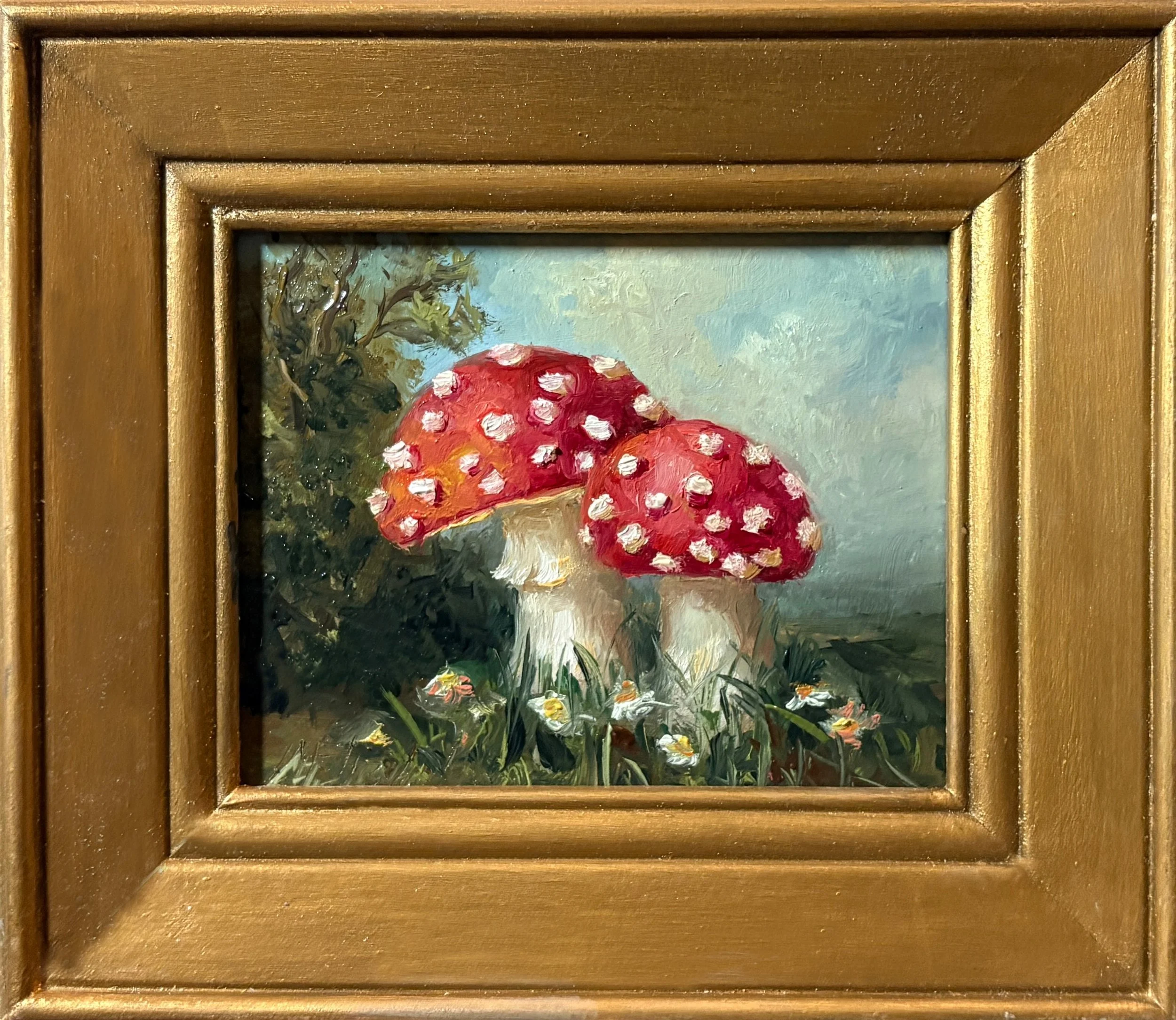 Amanita Muscaria Mushroom N.11, Oil Painting