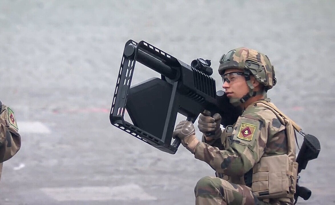 Operational Footage of French Military Using DroneGun