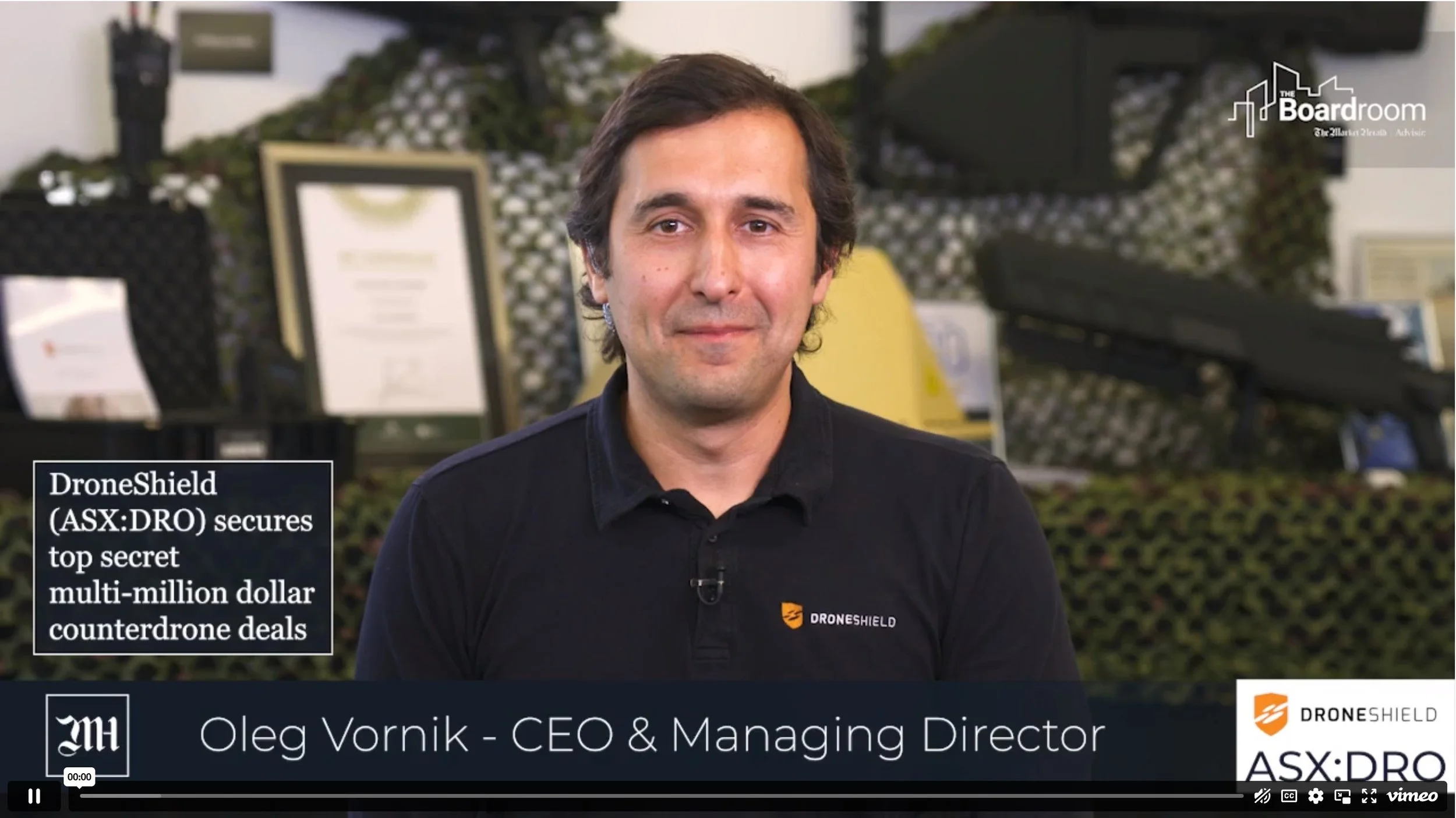 Artistic Droneshield Ceo, Chair Out After Share Sale Saga; Mclennan Joins Board View for Mobile Artistic Droneshield Ceo, Chair Out After Share Sale Saga; Mclennan Joins Board View for Mobile