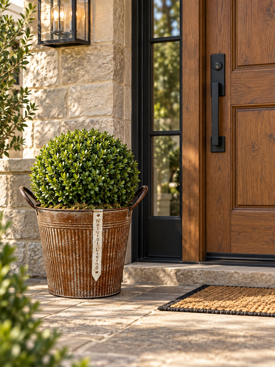 Rustic Entryway with Natural Living Planter.png