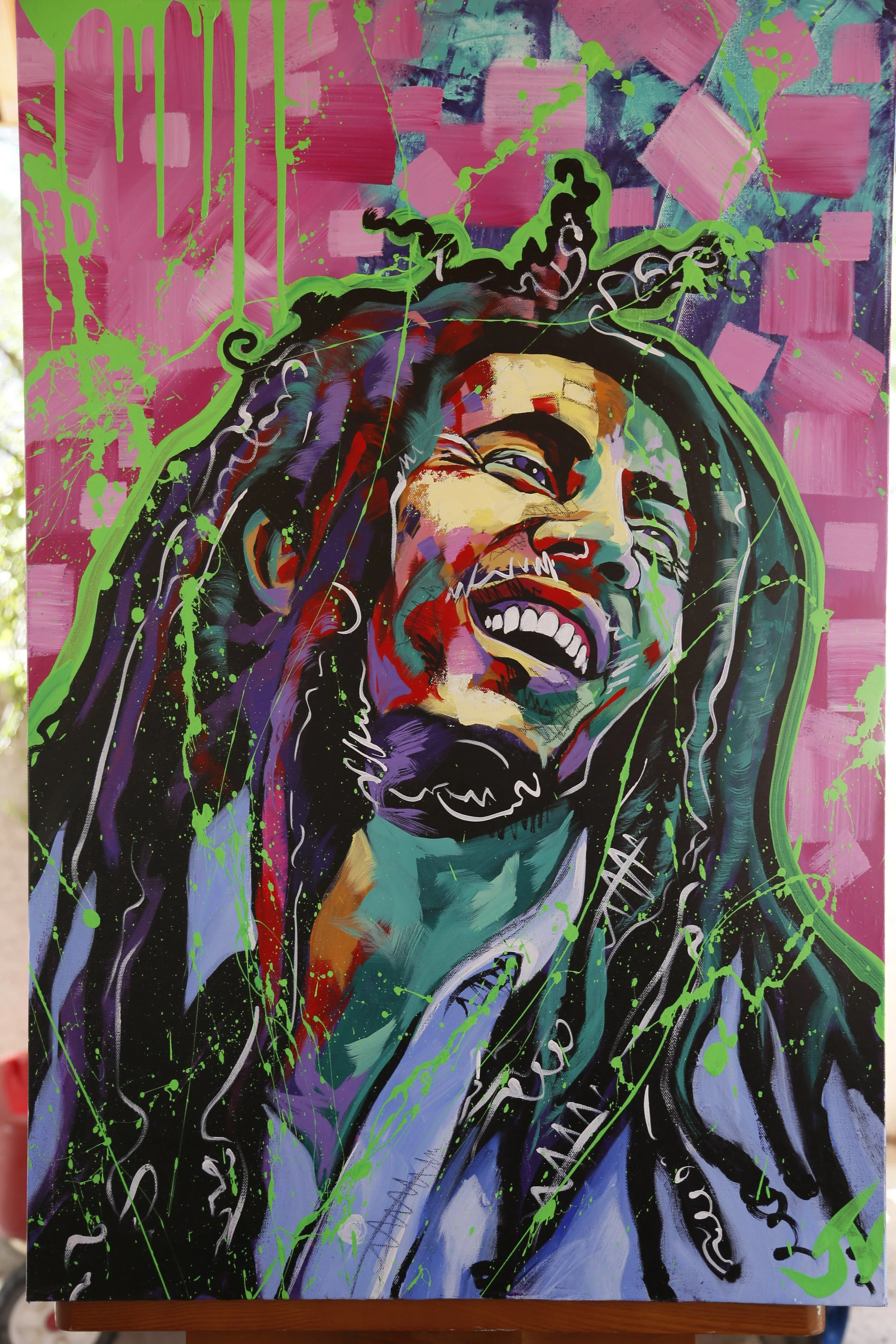 Bob Marley Heavy Grade Poster Print INK SIGNED — Mantra Art Studio