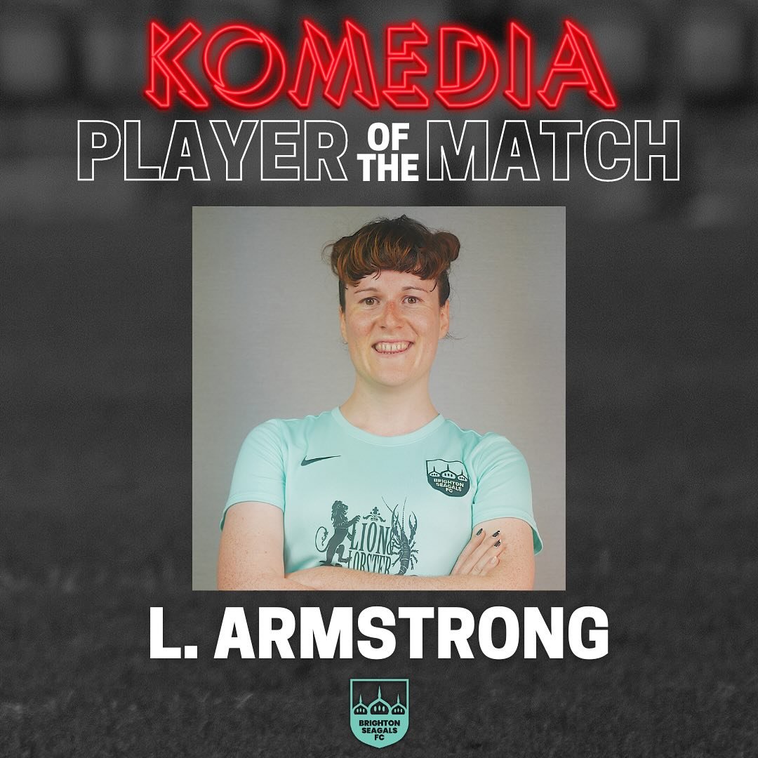 21/04/24 - PLAYER OF THE MATCH 

🤩 L. ARMSTRONG

Today, Luna gave everything. On top of a solid shift in defence, she supported the midfield brilliantly and delivered a brilliant assist for our second goal.