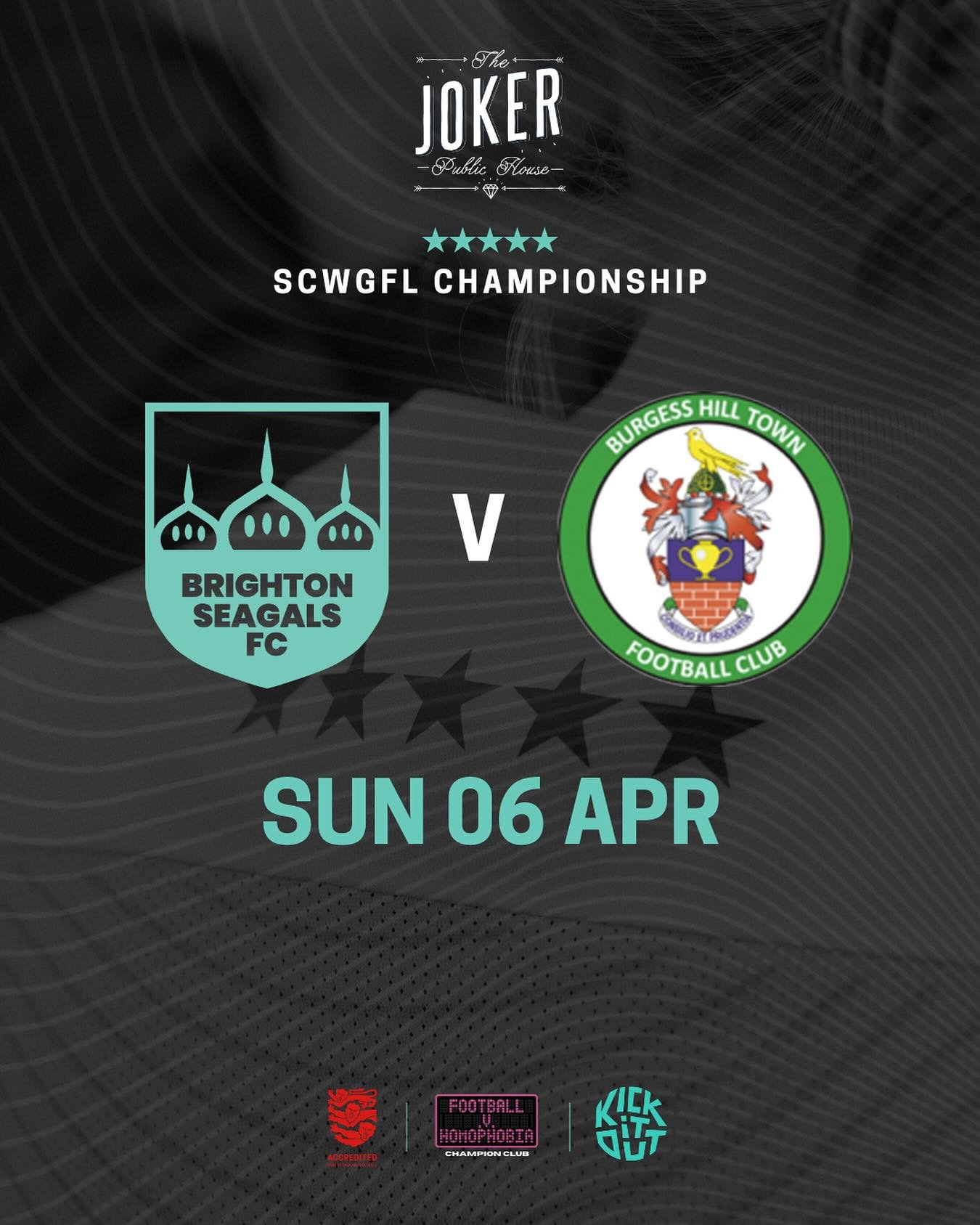 06/04/25 - LEAGUE FIXTURE 

🆚 Burgess Hill
🤝 Sponsored by @the.joker.brighton