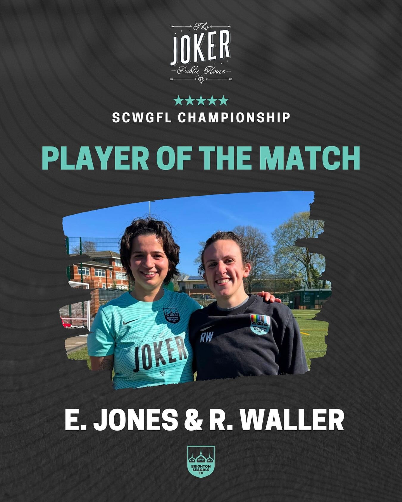 06/04/25 PLAYERS OF THE MATCH

🤩 E. JONES &amp; R. WALLER

&ldquo;Almost unanimous votes for both our POTMs this week. They both showed unbelievable determination in defence and kept the opposition out to ensure our heroic win this week&rdquo;