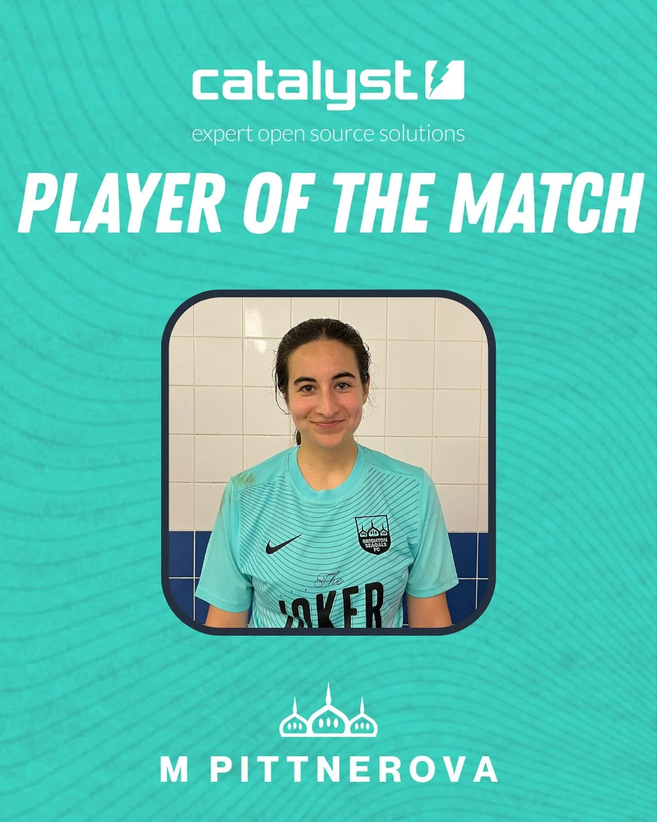 14/09/25 PLAYER OF THE MATCH 
🤩 M Pittnerova
🤝 Sponsored by Catalyst