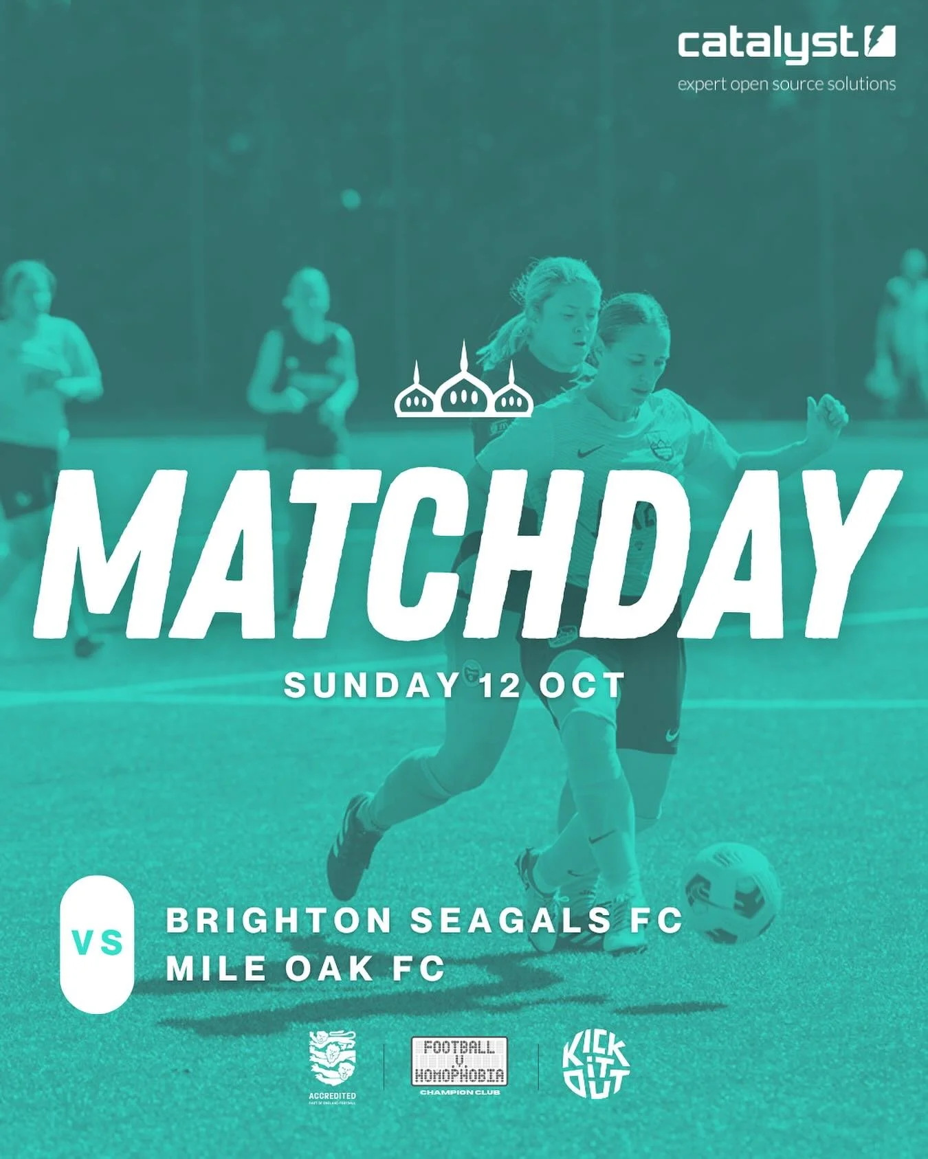 12/10/25 MATCHDAY

🆚 Mile Oak FC
🏟 Home - Cardinal Newman School, Hove
⏰ KO 2pm

Thanks to our team sponsors:
⚽️🤝 Catalyst
👕🤝 @the.joker.brighton