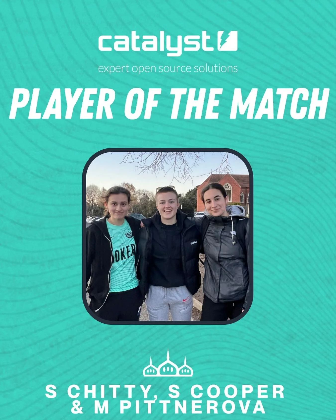 30/11/25 PLAYERS OF THE MATCH 
🤩 S Chitty, S Cooper &amp; M Pittnerova
🤝 Sponsored by Catalyst