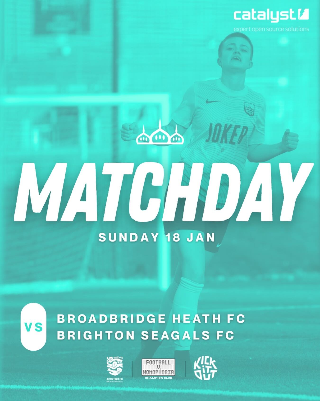 18/01/26 COUNTY CUP MATCHDAY

🆚 Broadbridge Heath FC
🏟 Away - Bodymould Stadium, Broadbridge Heath
⏰ KO 1:30pm
🏆 Sussex Women&rsquo;s Challenge Trophy

Thanks to our team sponsors:
⚽️🤝 Catalyst
👕🤝 @the.joker.brighton