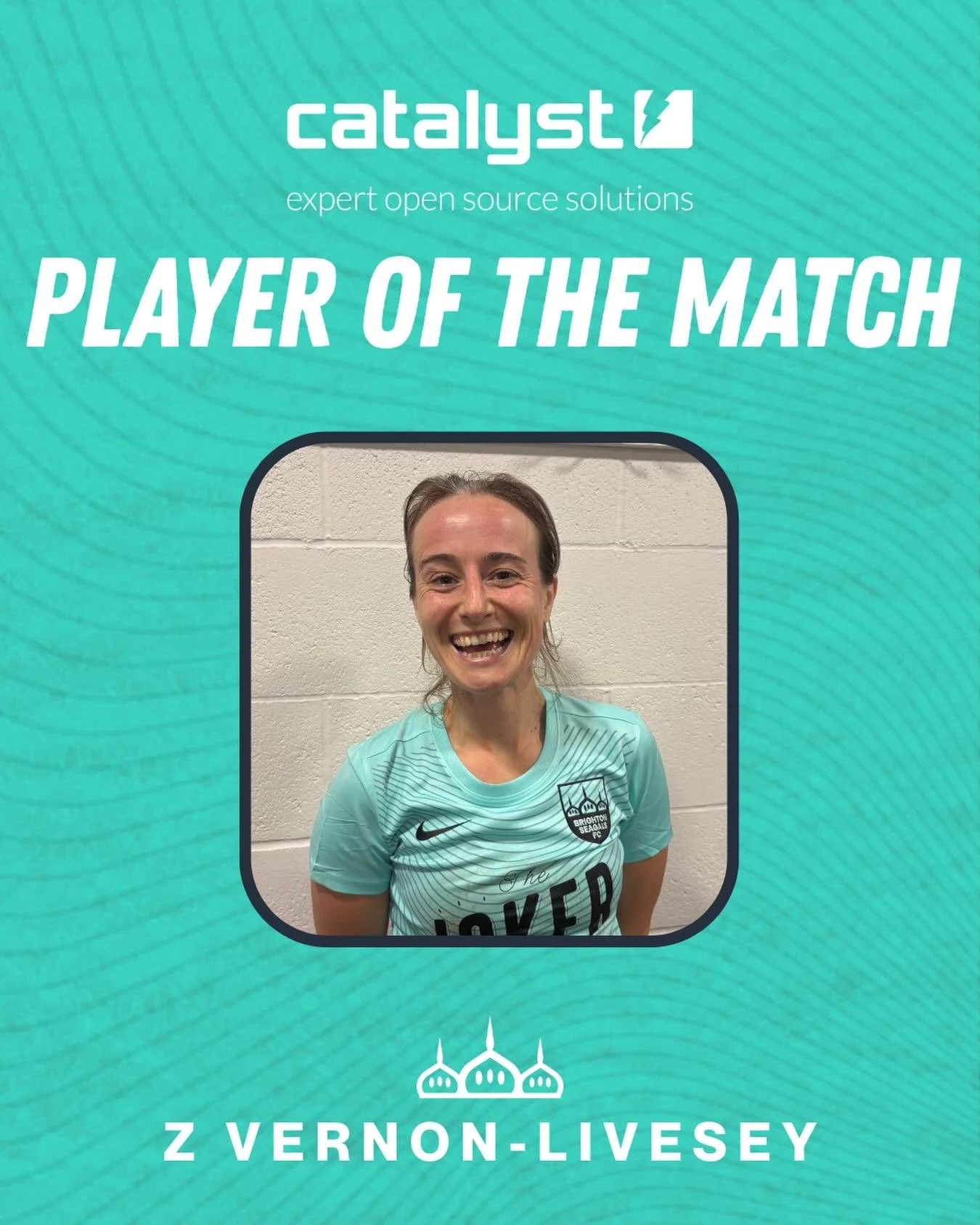 18/01/26 PLAYER OF THE MATCH 
🤩 Z Vernon-Livesey
🤝 Sponsored by Catalyst

&ldquo;Zoe brings so much to our team - her communication and pitch management always sets an example. She was there to support every ball in defence and attack today, so thi