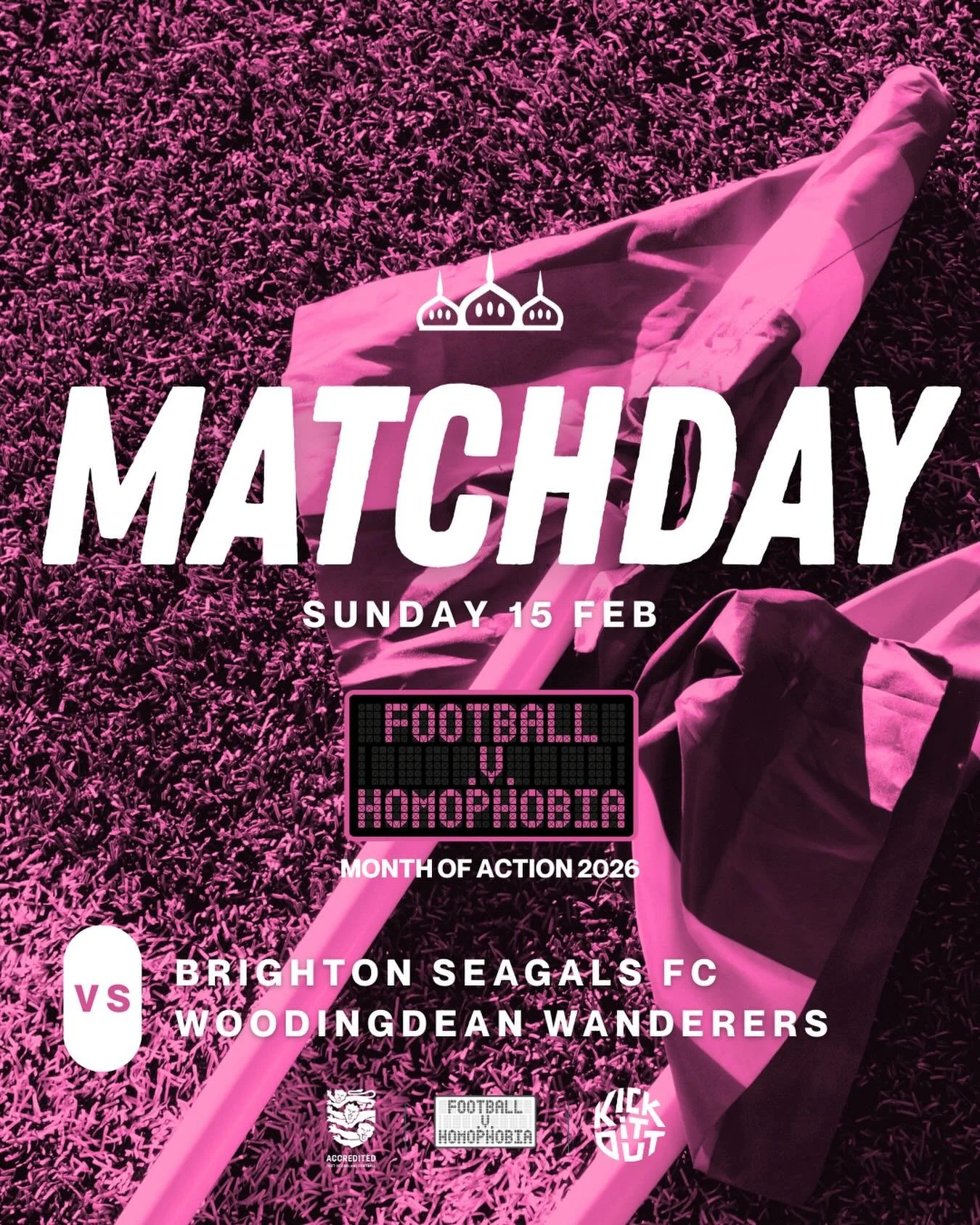 🩷🖤 FVH COUNTY CUP SEMI FINAL 🖤🩷

🆚 Woodingdean Wanderers
🏟 Home - Withdean Stadium
⏰ KO 1:30pm
🏆 Sussex FA Women&rsquo;s Challenge Trophy - Semi Final

This weekend is our dedicated @football_v_homophobia match, played to raise awareness of th