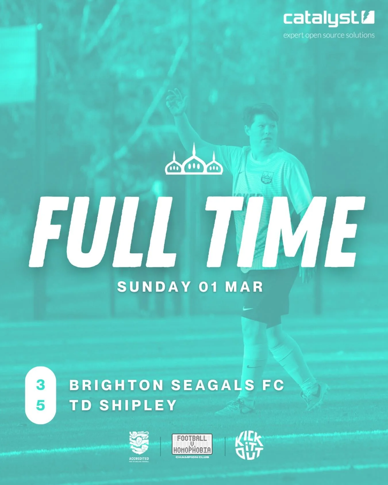 01/03/26 RESULT 

3️⃣ Brighton Seagals FC
5️⃣TD Shipley

⚽️ Kizzy, Phoebe x2
🅰️ Jasia x2, Valenteena

Thanks to our team sponsors:
⚽️🤝 Catalyst
👕🤝 @the.joker.brighton

📸 @bx_creative_