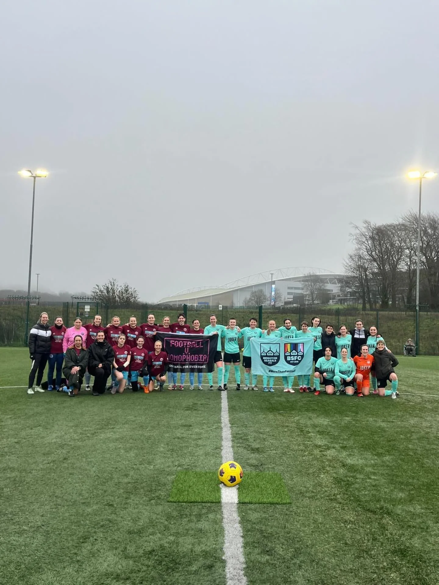 Cup Rivals 🤝 Good Causes

Thank you to @woodingdeanwanderersfc for joining forces, dedicating our recent county cup semi final match to @football_v_homophobia 🩷🖤