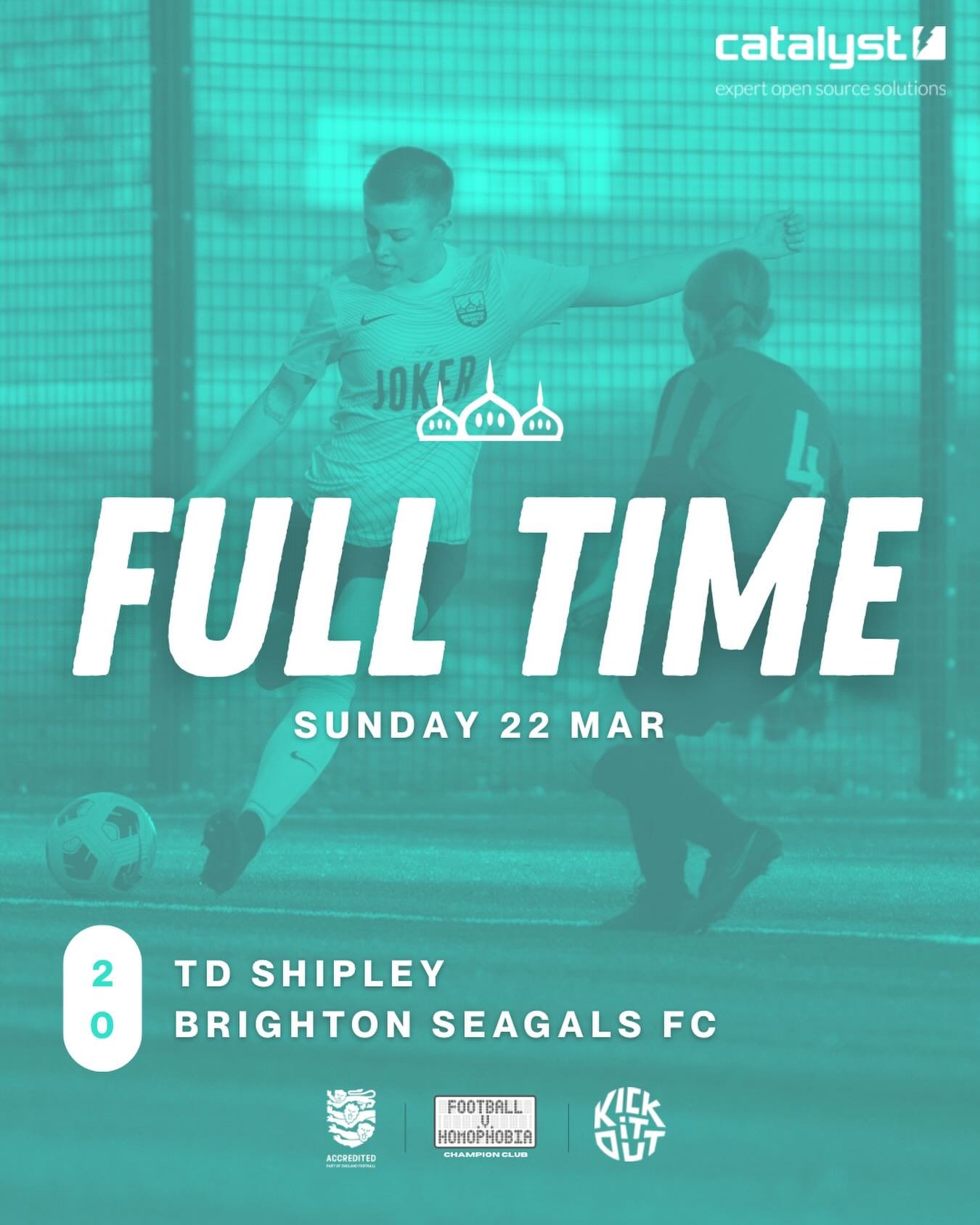 22/03/26 RESULT 

2️⃣ TD Shipley
0️⃣ Brighton Seagals FC

Thanks to our team sponsors:
⚽️🤝 Catalyst
👕🤝 @the.joker.brighton

📸 @bx_creative_