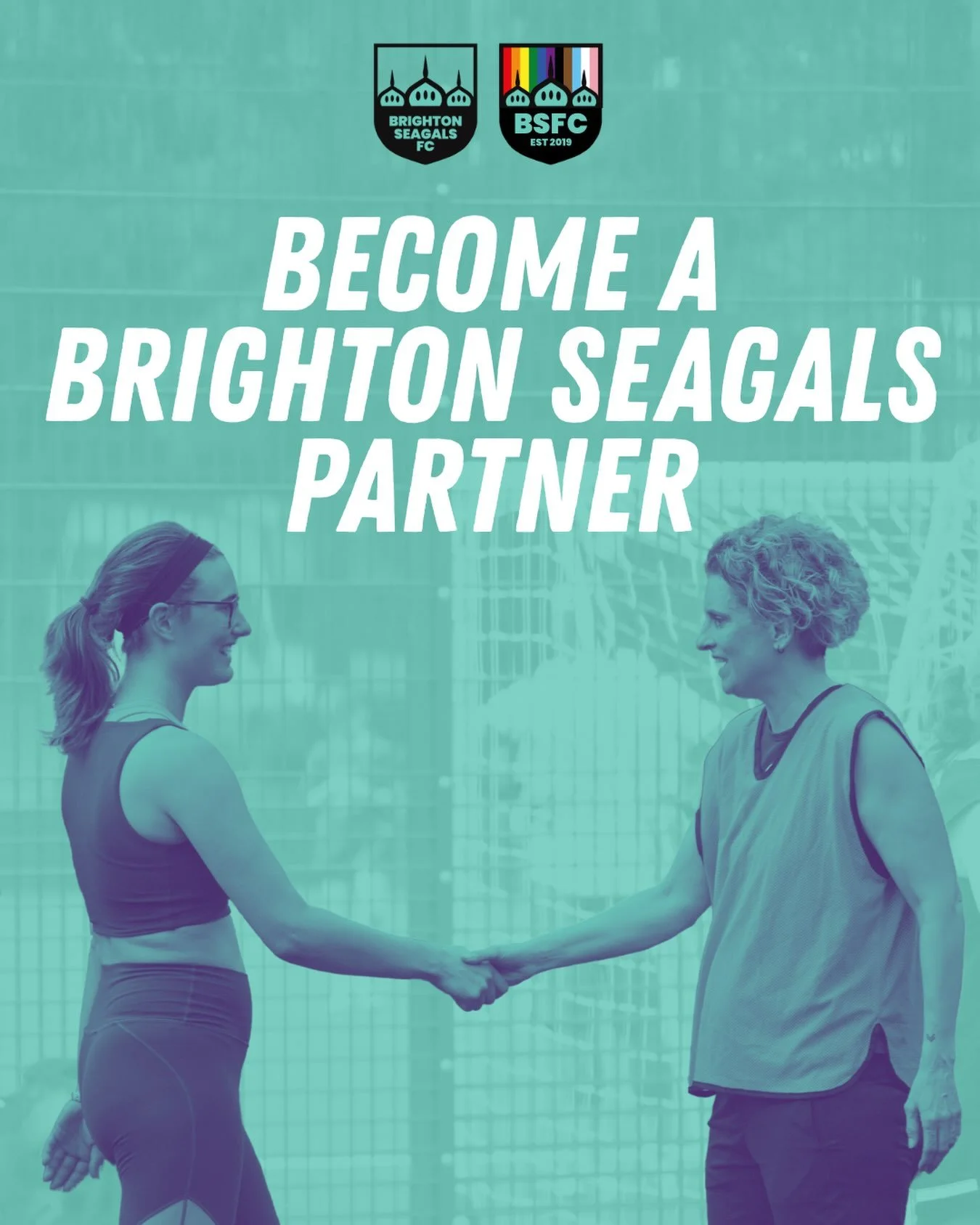 We&rsquo;re looking for partners to help keep Brighton Seagals FC thriving. ⚽️❤️

We&rsquo;re an award-winning, volunteer-run club creating a safe, welcoming and inclusive football community for women, trans and non-binary people.

Over the years we&