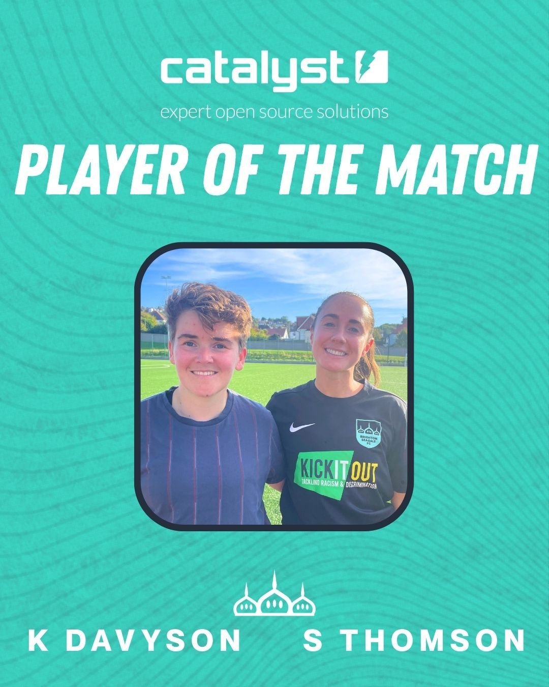 ⭐️ PLAYERS OF THE MATCH ⭐️

After our 3&ndash;0 win over Slindon FC, this week&rsquo;s Players of the Match are S Thomson and K Davyson 👏

Sophie was direct, energetic and a constant threat down the wing, scoring the opening goal that mixed team pla