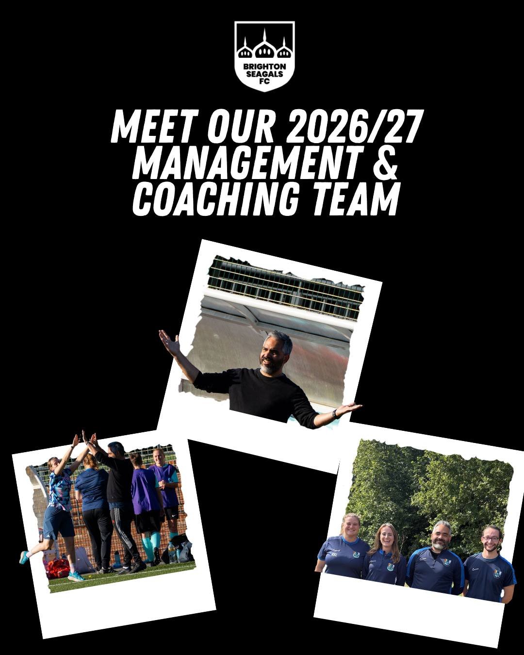 ⚽️ MEET OUR 2026/27 MANAGEMENT &amp; COACHING TEAM

A new season has brought a new management and coaching setup for the Seagals, with Bruno, Zoe, Kathrine and Owen supporting the squad across football development, goalkeeping, fitness and preparatio