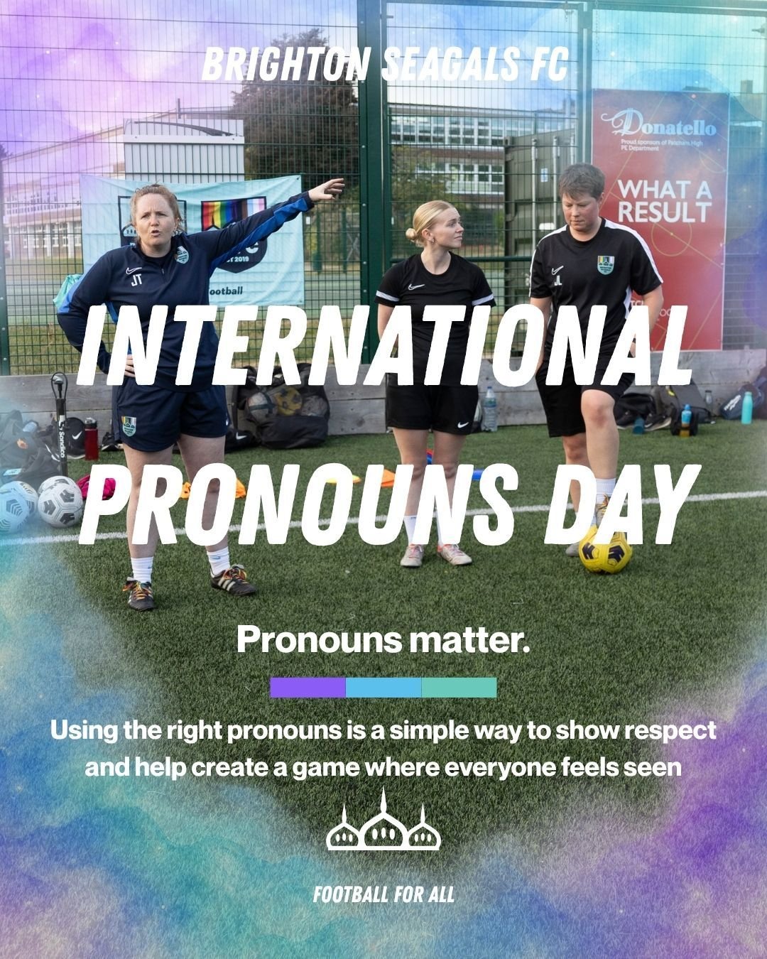 INTERNATIONAL PRONOUNS DAY

Today is about something simple. Respecting the pronouns people go by.

Using someone&rsquo;s correct pronouns is one small way we can help people feel seen, respected and welcome. And nobody should feel pressured to share