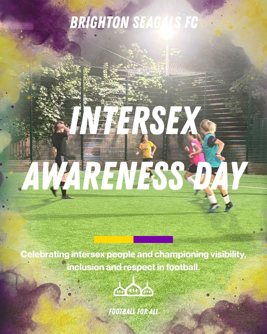 💛💜 INTERSEX AWARENESS DAY

Intersex Awareness Day was marked this week on 26 October. We&rsquo;re taking a moment to recognise it and to stand with intersex people in our community and beyond.

Intersex people deserve respect, visibility and the fr