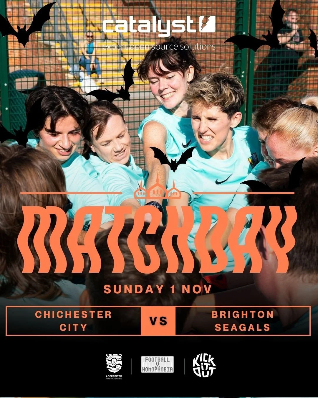 ✨ MATCHDAY ✨

The Seagals are back in league action this Sunday as we head to Chichester City ⚽️

🆚 Chichester City
🏟️ Oaklands Park
⏰ KO 2:00pm
🏆 SCWGFL Championship

Another tough away test and another chance to build on the positives from recen