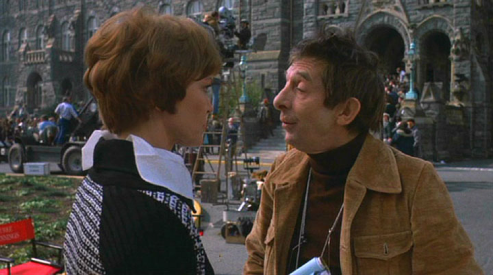 Figure 1. Chris MacNeil and her director Burke Dennings on the set of a film about student activism&nbsp;