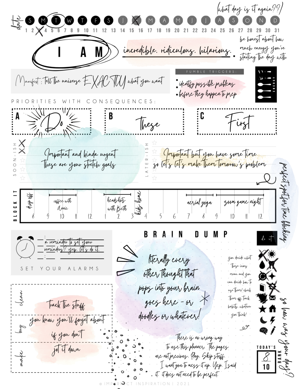 SHOP ADHD PLANNERS — Imperfect Inspiration