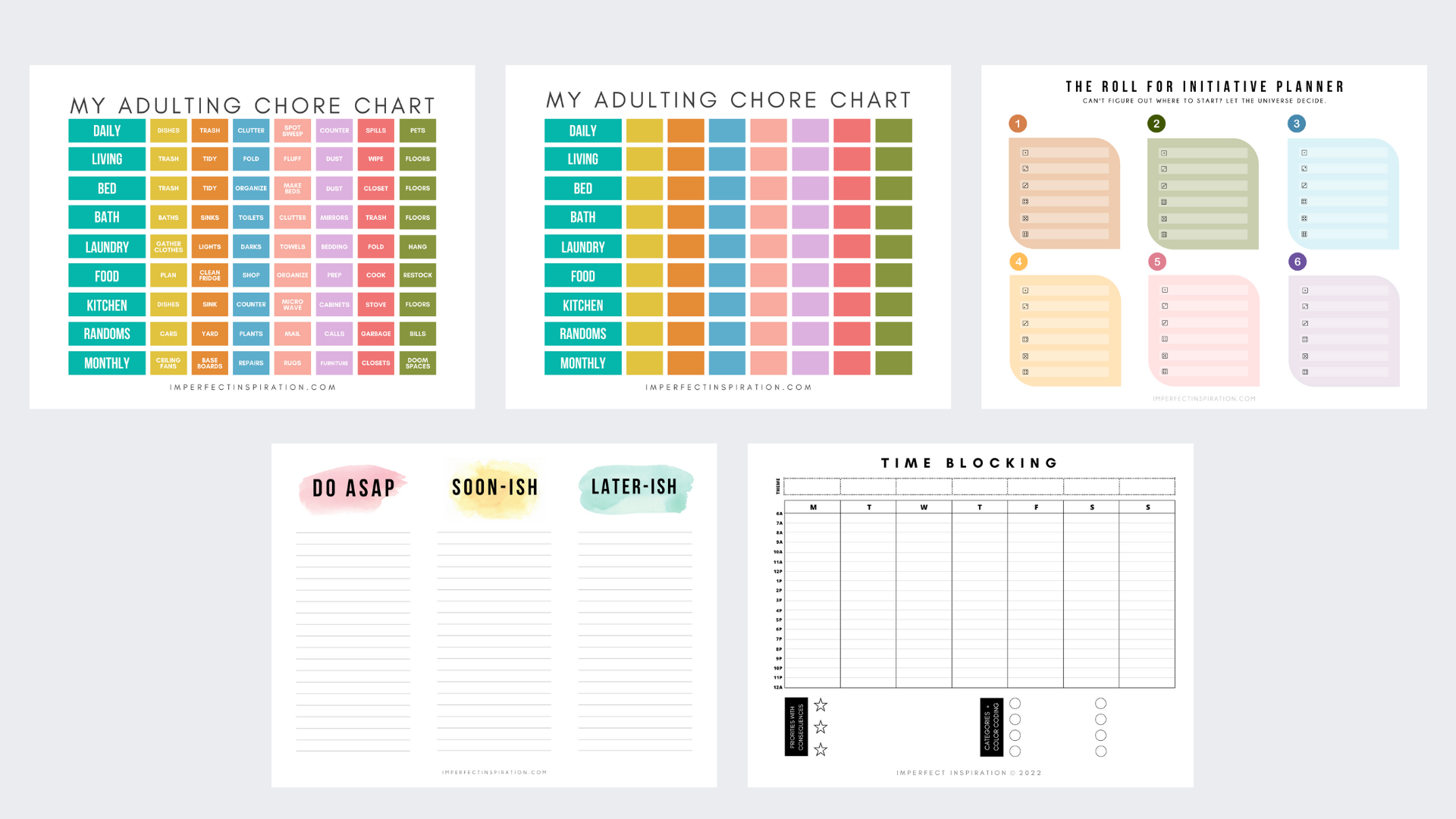 Family Chore Chart - Digital Download — Imperfect Inspiration