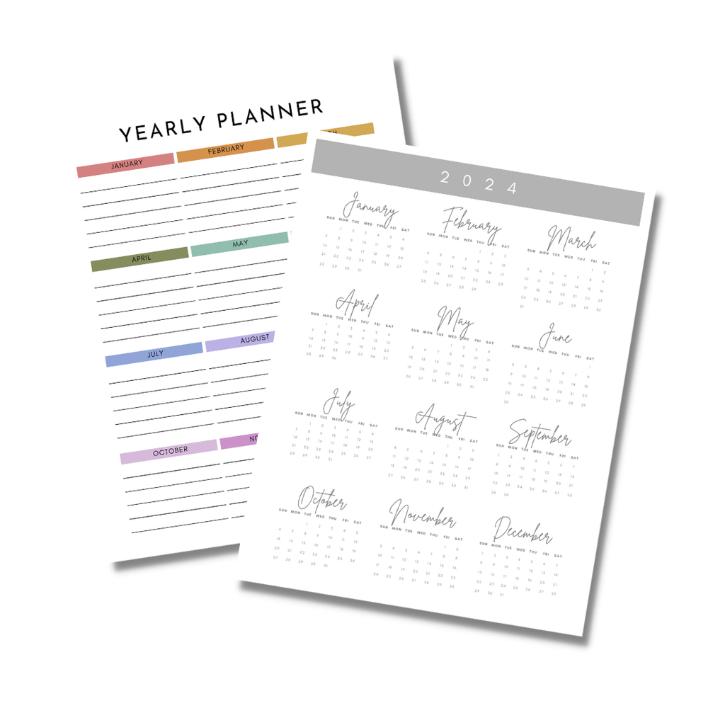 Free 2024 Yearly Planner Printable — Imperfect Inspiration