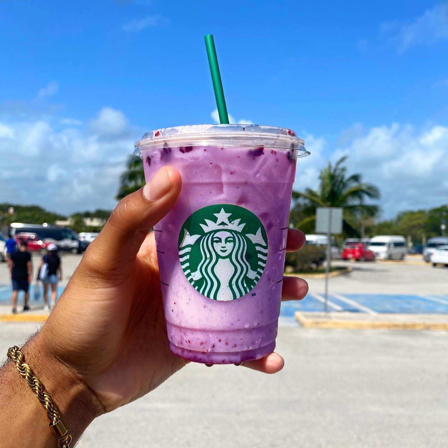 Stopped by the @starbucks in Mexico for a quick snack &amp; came out with:
&bull;Violet Drink which is blackberries &amp; Very Berry Hibiscus Refresher.
&bull;Red Velvet Cheesecake
&bull;
&bull;
What&rsquo;s your favorite Starbucks menu item?
&bull;
