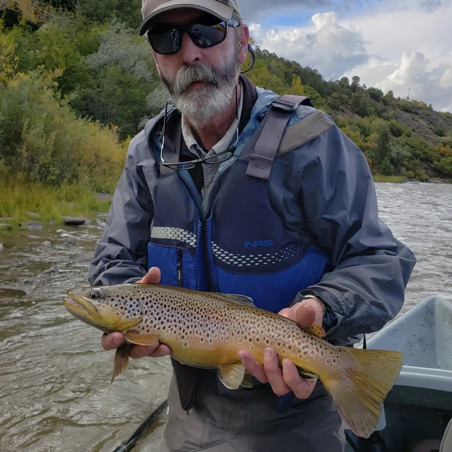 Fishing with the legend himself!  Even in poor conditions the fish never stood a chance.  @mountainanglerflyshop