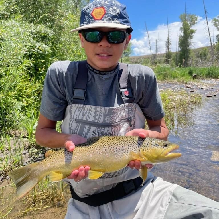 Fishing is really hot right now!! Call today to book a wade trip.  Photo credit: @cole.dempsey

970-485-2093 

www.stoneflyangler.com 
.
.
.
.
.
.
.
.
.
#flyfishing #catchandrelease #keepumwet #browntrout #flyfishcolorado #flyfish #itsallhomewater #r