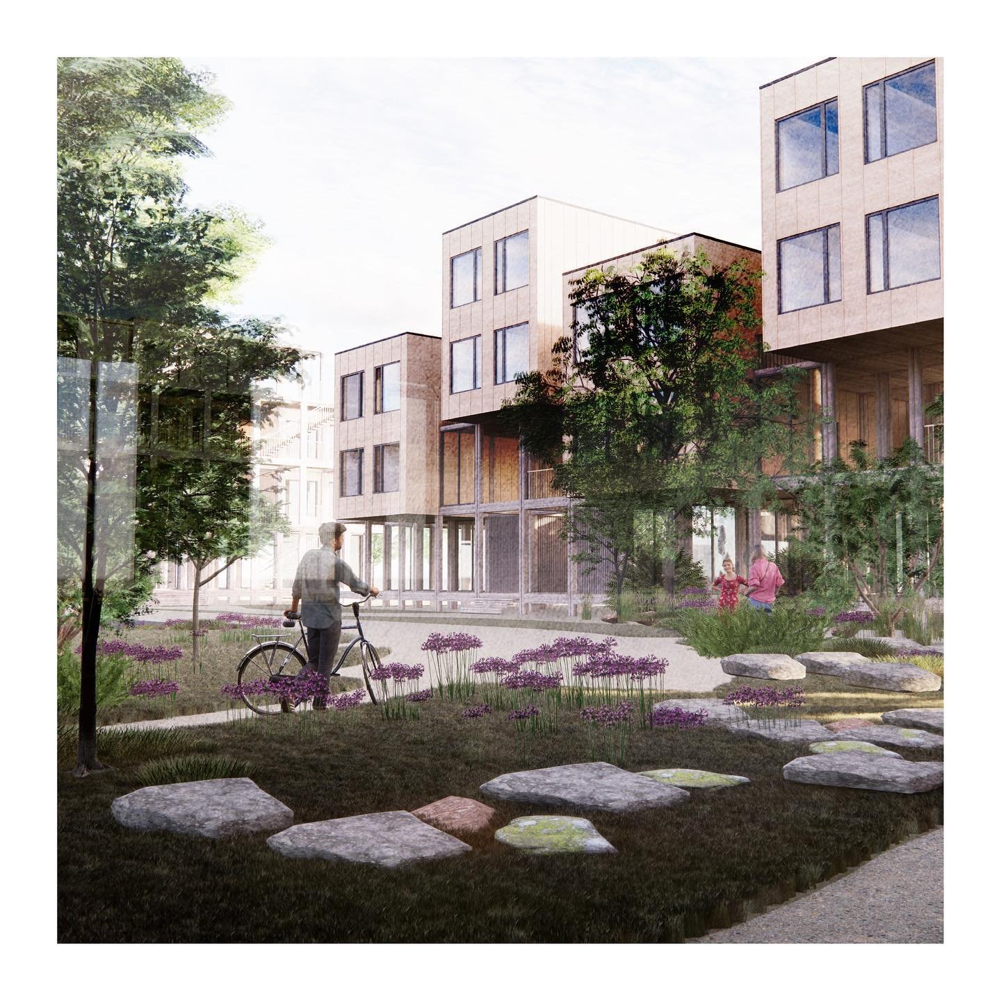 Ongoing ideas and studies for the future use of Cph Village Jernbanebyen, exploring possible transformations and adaptations for future needs. 

Cph Village @cphvillage provides student housing built on the values of community, temporality and planet