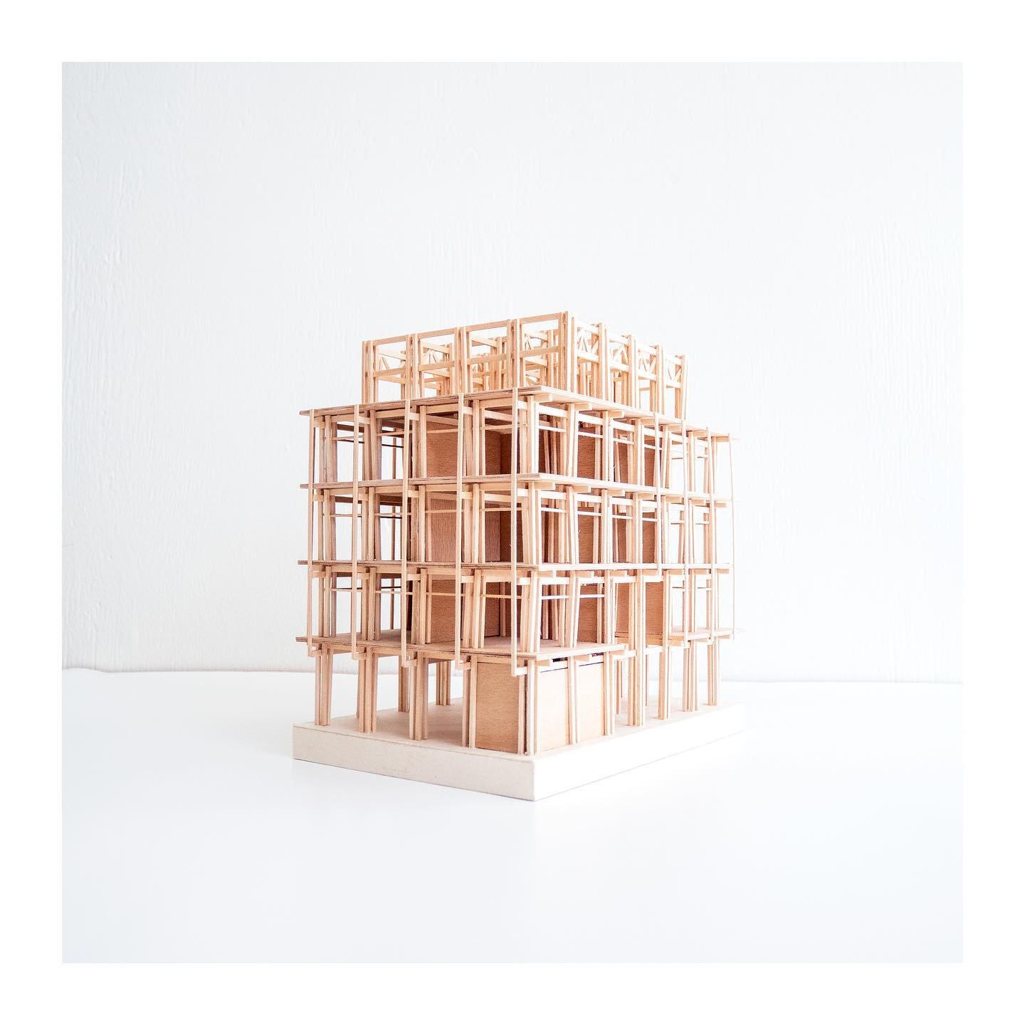 The project &lsquo;Aer - The Act of Breathing&rsquo; takes its name from the Ancient Greek word for air (aḗr). 
⠀⠀⠀⠀⠀⠀⠀⠀⠀
#theactifbreathing #relationalarchitecture #mattersofcare #thresholds #woodarchitecture #architecturemodel #models_architecture 