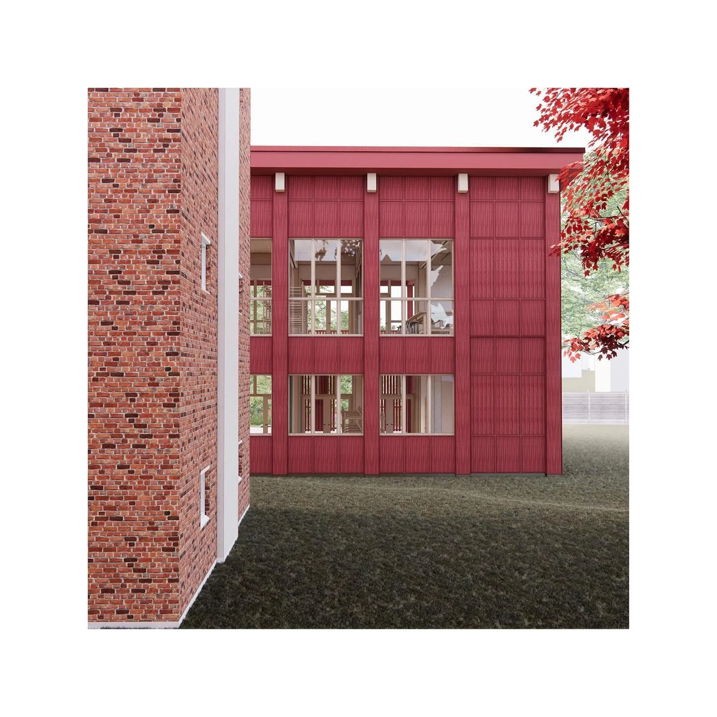 &lsquo;House of Creativity&rsquo;
&nbsp;
With the intention to enhance the &lsquo;work of the hand&rsquo;, creative explorations and interdisciplinary activities, the proposal features flexible learning facilities for art and design &ndash; inside as