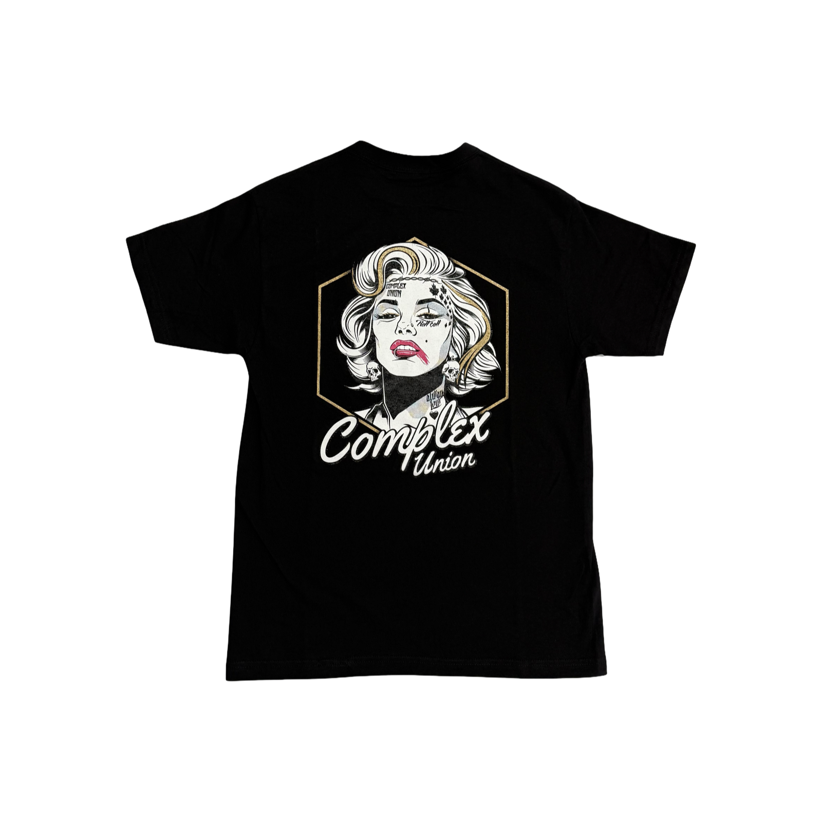 Modified Monroe T-shirt - Black x Gold x Pink