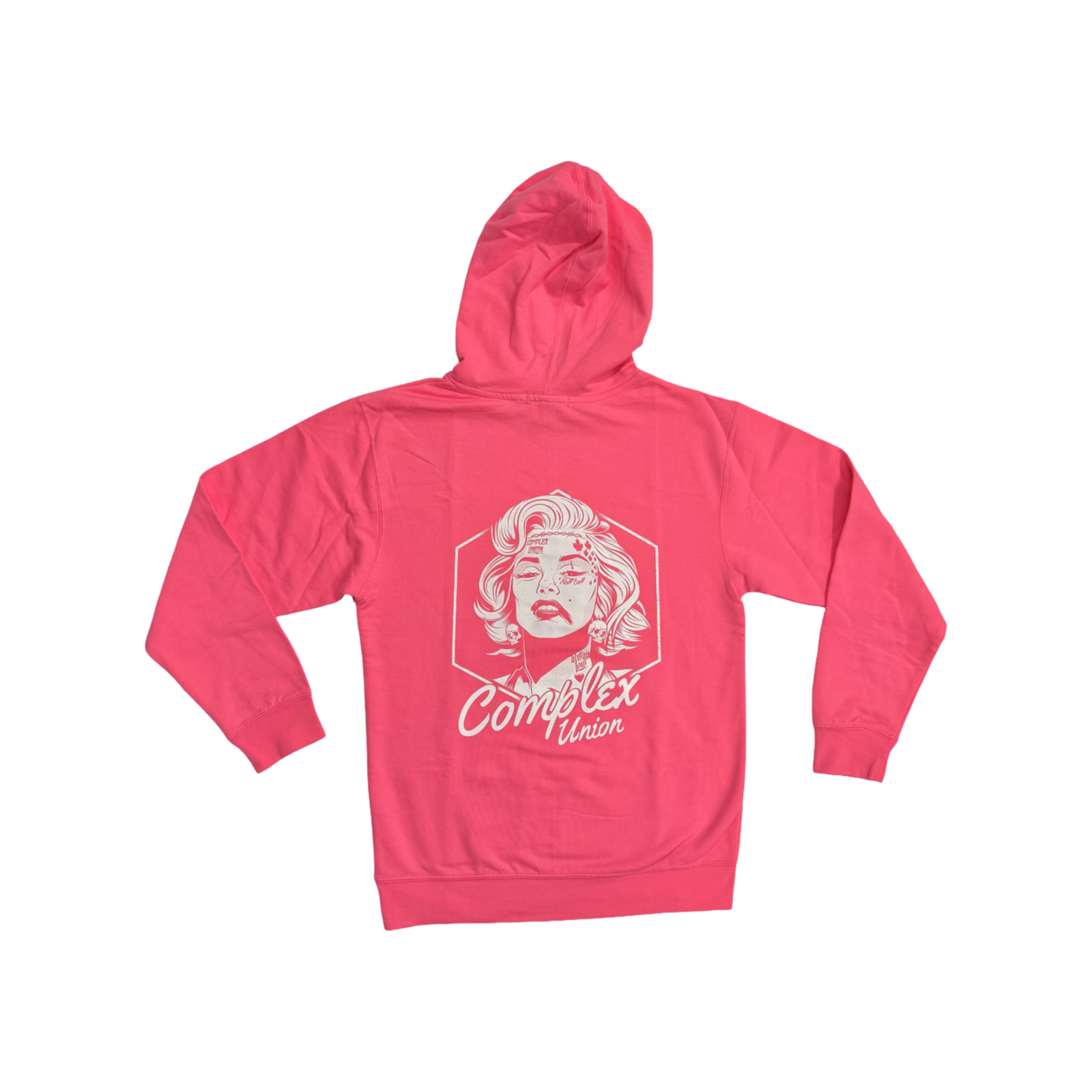 Modified Monroe Hoodie - Pink x White