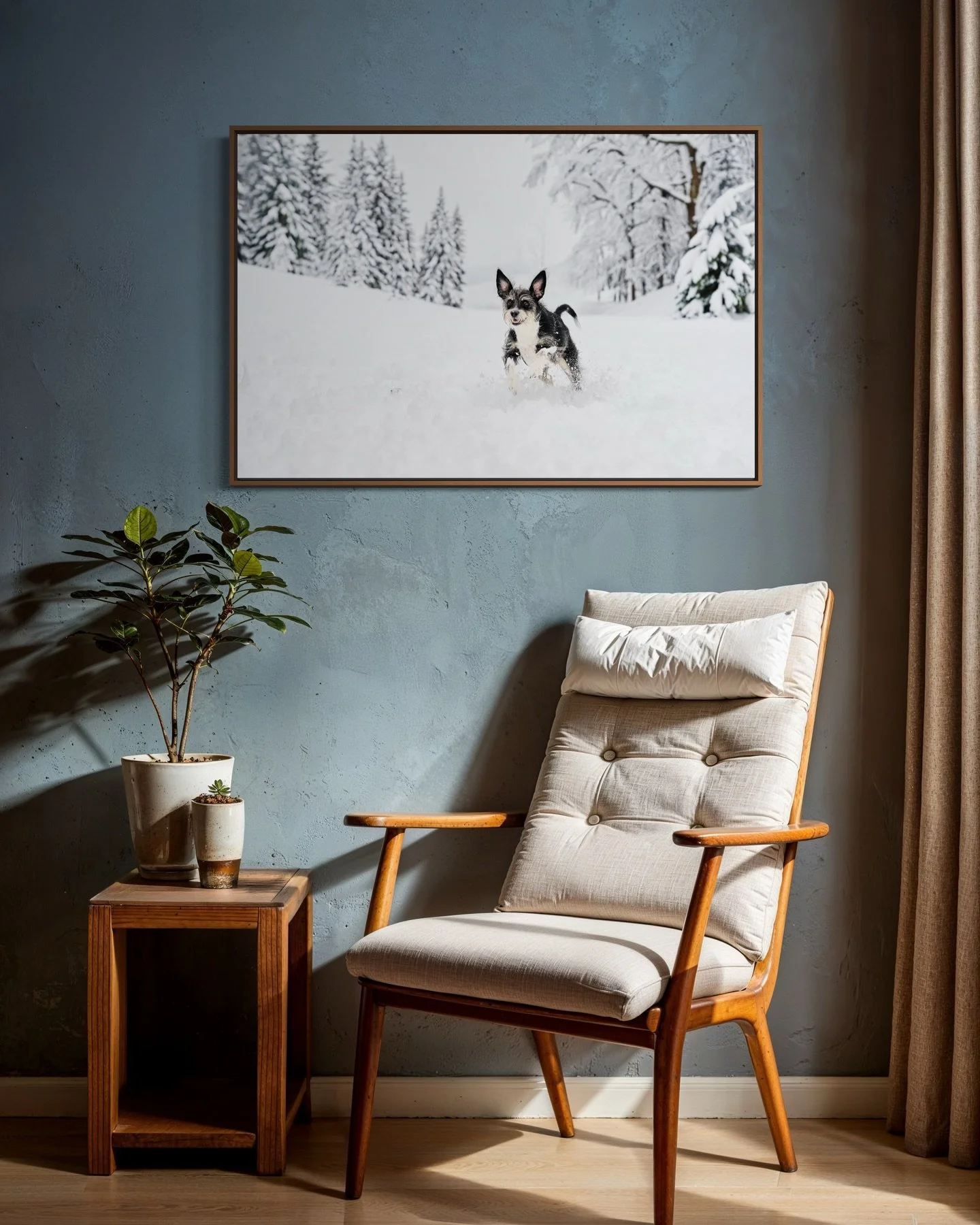 Scout says&hellip;.❄️Snow days are fun days🐾!

DubC Dog Portraits is here to capture the fun, and create heirloom wall art of your fuzzy family members&hellip;. Don&rsquo;t miss the moment!

Scout was a @phillybullyteam rescue, and not ashamed to me