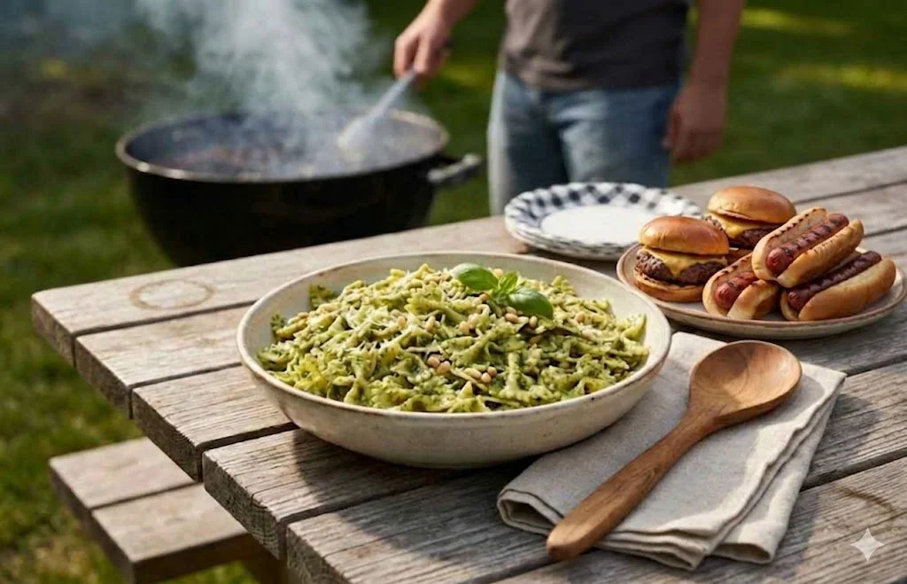 Farfalle with Pesto Sauce