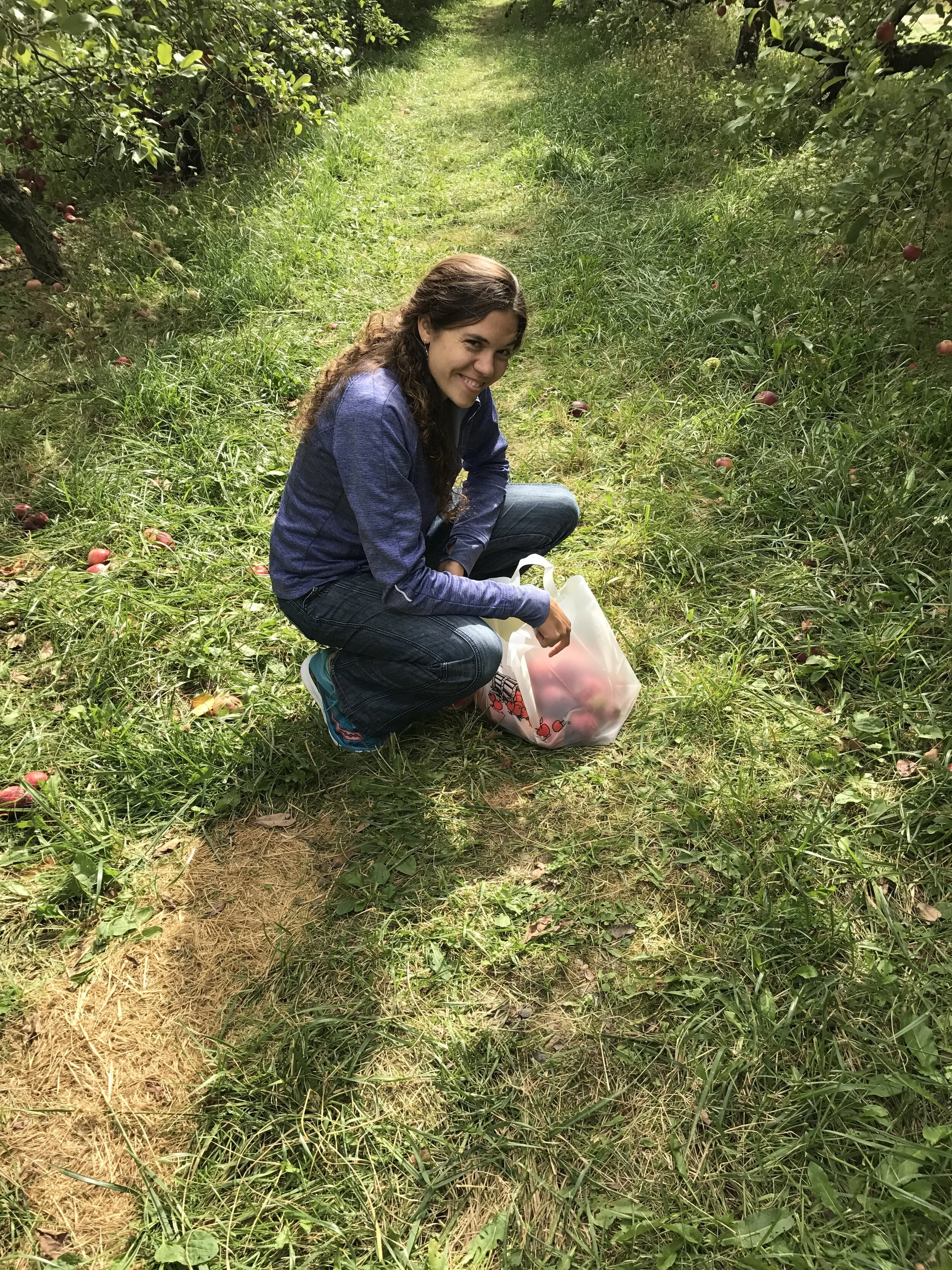 Anne Therese Stephens, the founder of Fort Wayne Urban Farms, thriving in her happy place—the great outdoors.