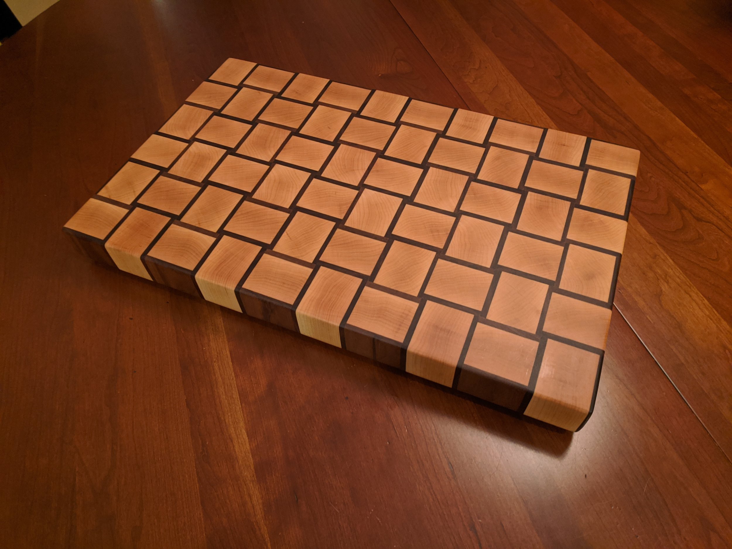 Large Basket Weave Cutting Board