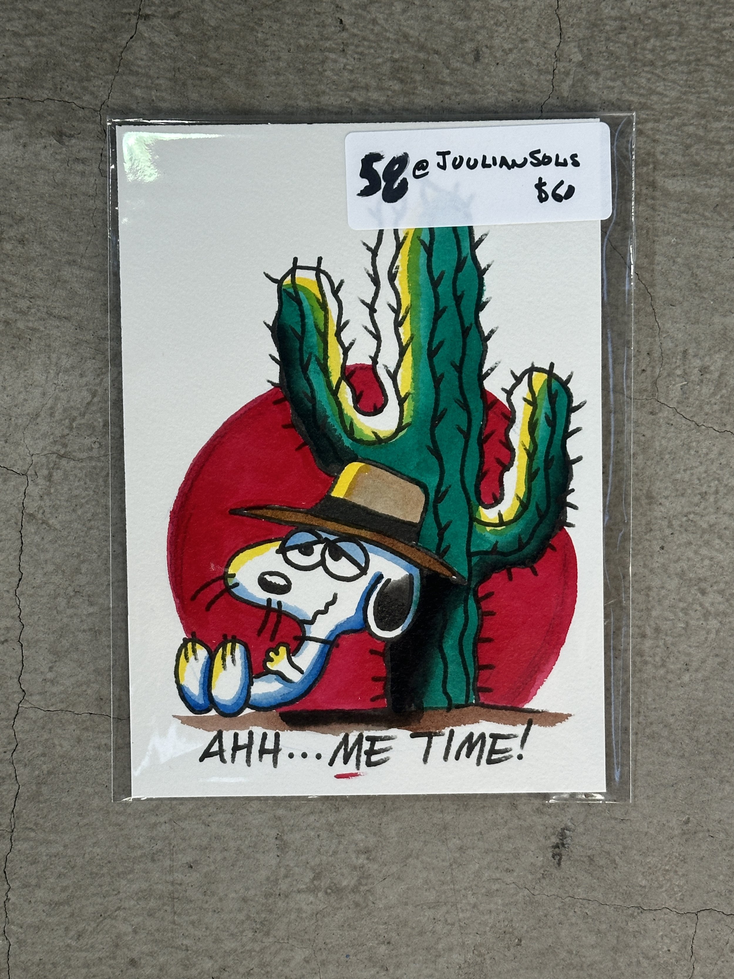 Ah, Me Time! Original painting