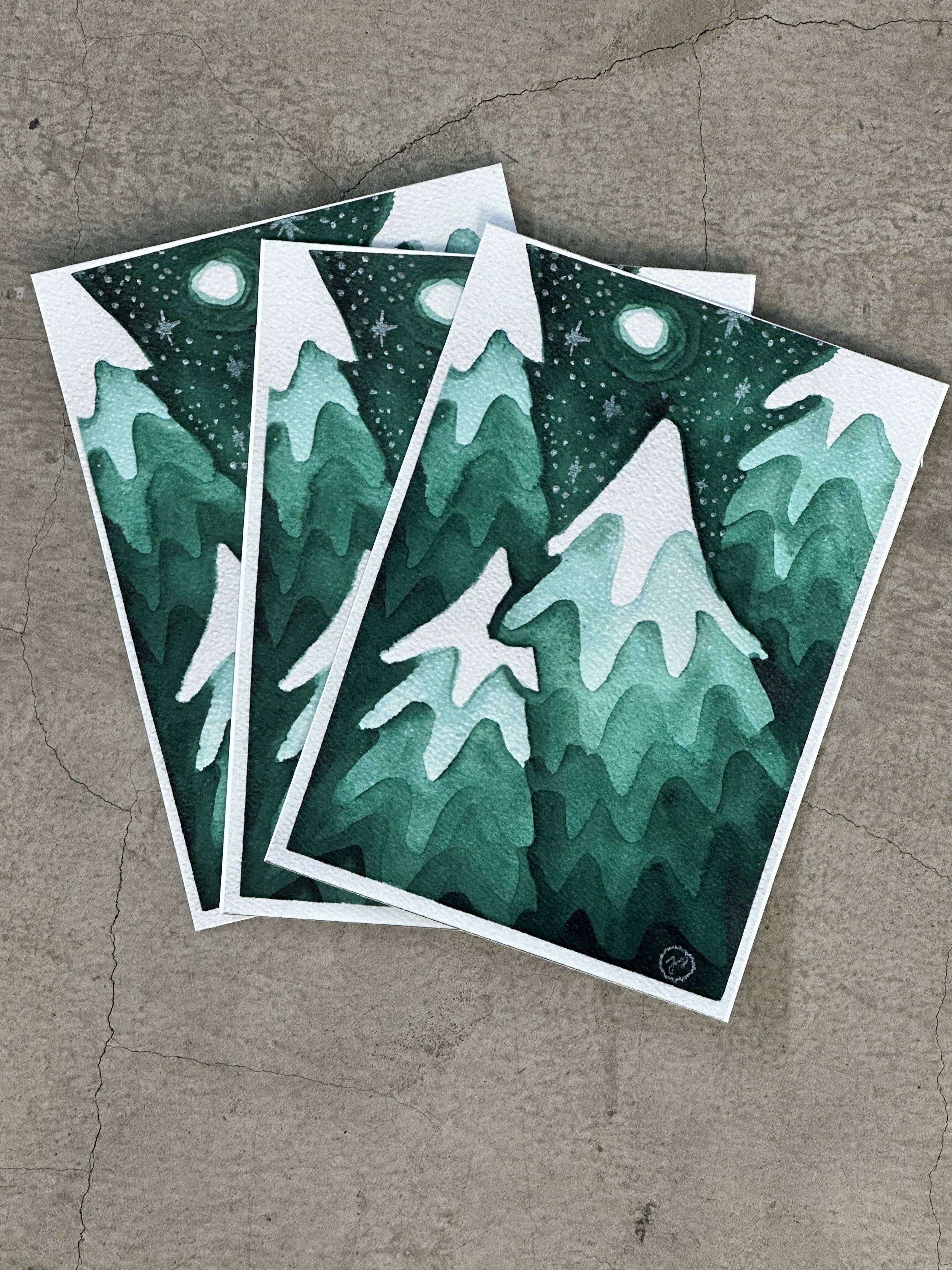 Frozen Pines art print
