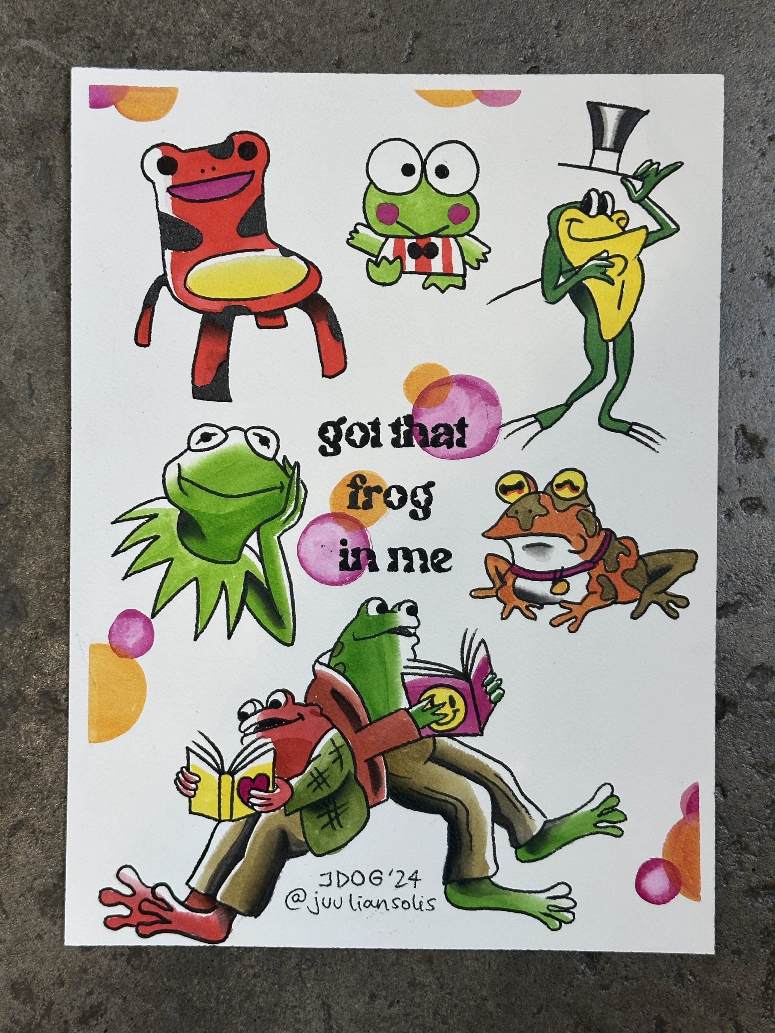 Got that frog in me art print