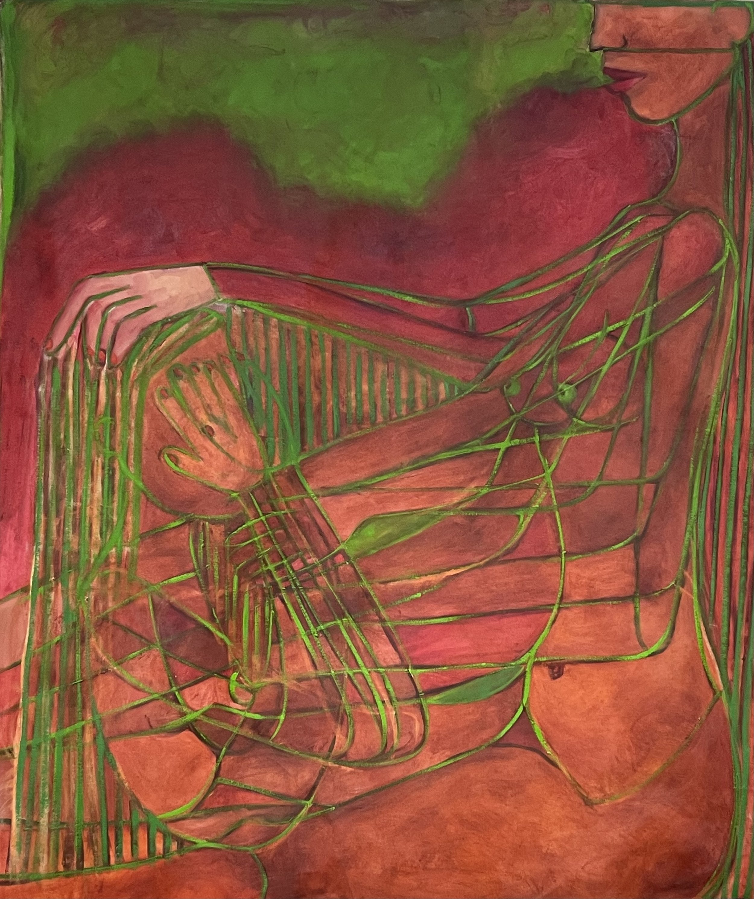 Untitled, Oil on canvas, 48” X 36”, 2023