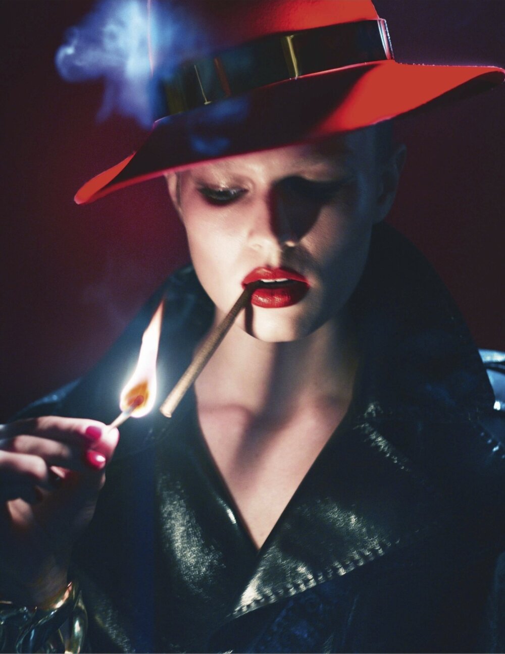  Lara Stone in “Femme Fatale” for Vogue Paris March 2014 by Mert &amp; Marcus; via trendhunter.com 