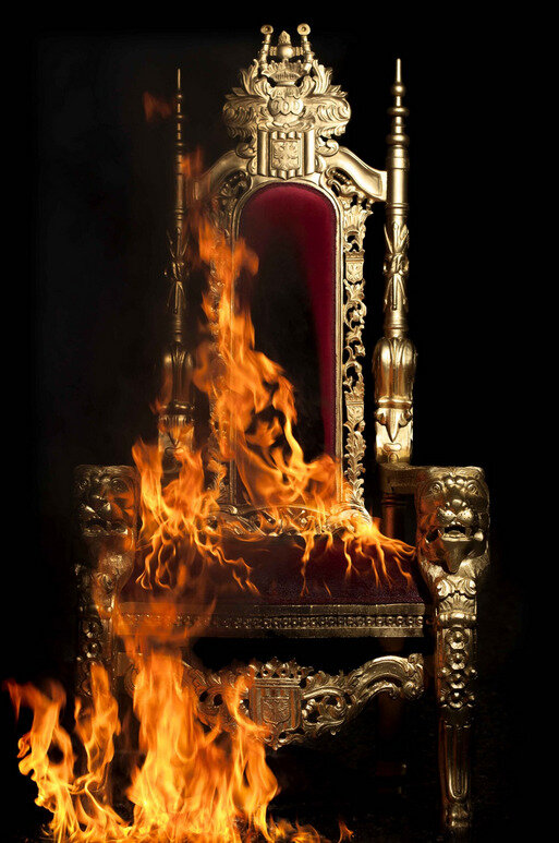   Burning Throne , (2012) by Gayle Mandle and Julia Mandle; via Leila Heller Gallery 